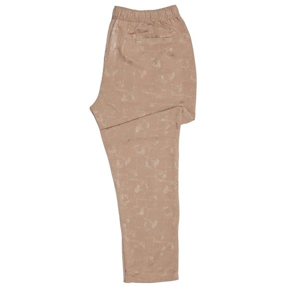 Mens Pants Joggers Beige Polyester Drawstring Loose Harem Casual Beach Large - Picture 3 of 6